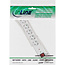 InLine® contactdoosstrook, 6-voudig aardingscontact, met ÜSS, wit