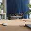 BACHMANN DESK2 ALU BLACK 2xCEE7/3, 1xUSB C/C 65W L=0,2m