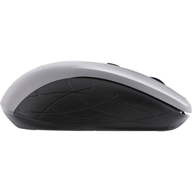InLine® Muis 3-in-1, Bluetooth + 2x 2,4GHz radio, 5 knoppen, optisch,grijs/zwart