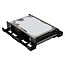 InLine® HDD/SSD montagerails, 2x 6,35 cm (2,5") naar 8,89 cm (3,5"), zwart