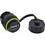 InLine® USB-A koppelaar, mini, IP68, afgeschermd, 2x USB-A-aansluiting