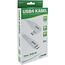 InLine® USB4-kabel, USB-C, haaks aan één kant, PD 240W, 8K60Hz, TPE, wit, 2m