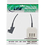 InLine® TAE-adapter, TAE-F male naar TAE NFN + RJ11 (6P4C) female, 0,2m