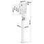 InLine® universele muurboxstandaard met EV-oplaadkabelhouder, zwart