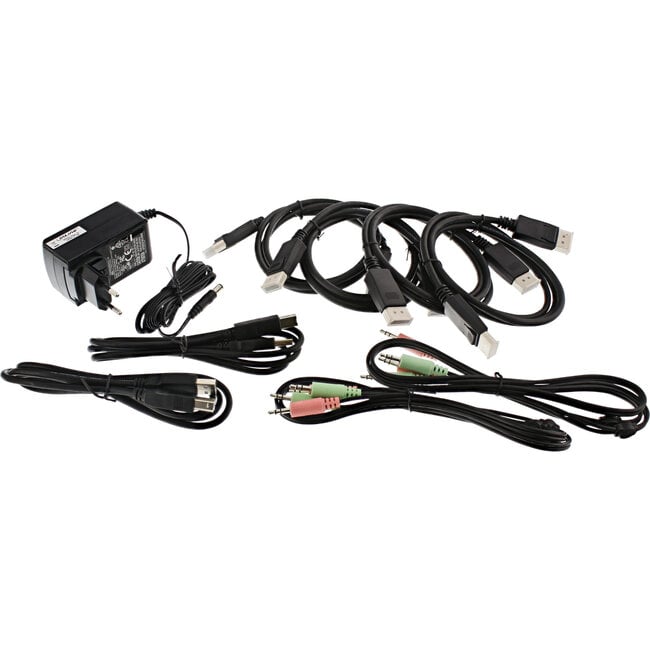 InLine® 2-Poorts Desktop KVM Switch,DisplayPort 1.2,Dual Monitor, 4K + USB+Audio