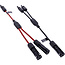 InLine® Solar kabel 2-voudige verdelerset zwart/rood 0,36m
