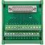 InLine® D-Sub 25 klemmenblok, stekker, schroefklem, DIN-rail, genummerd
