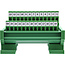 InLine® D-Sub 25 klemmenblok, stekker, schroefklem, DIN-rail, genummerd