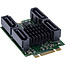 InLine® interfacekaart M.2 Key B+M naar 4x SATA-aansluiting, RAID, HyperDuo