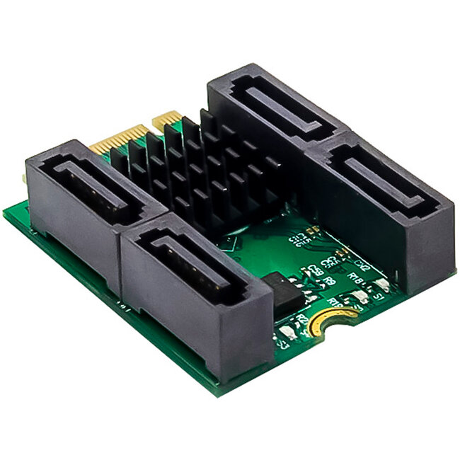 InLine® interfacekaart M.2 Key B+M naar 4x SATA-aansluiting, RAID, HyperDuo