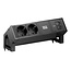 BACHMANN DESK2 2xCEE7/3 1xUSB C/C 65W, L=0,2m RAL9005