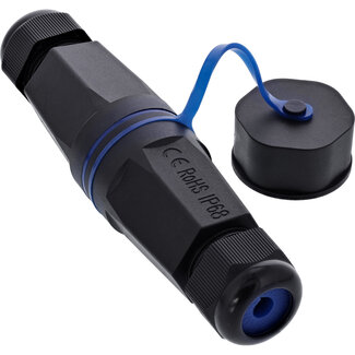 InLine InLine® Kabelconnector lege behuizing RJ45 Keystone, IP68, met deksel