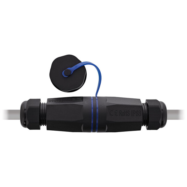 InLine® Kabelconnector lege behuizing RJ45 Keystone, IP68, met deksel