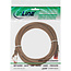 InLine® Patchkabel, S/FTP (PiMf), Cat.6, 250 MHz, PVC, koper, bruin, 0,5m