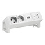 BACHMANN DESK2 PURE WHITE 2xCEE7/3, 1xUSB C/C 45W L=0,2m RAL9010