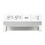 BACHMANN DESK2 PURE WHITE 2xCEE7/3, 1xUSB C/C 45W L=0,2m RAL9010