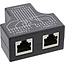 InLine® Cat.5e STP T-adapter (poortverdubbelaar),RJ45 female naar 2x RJ45 female