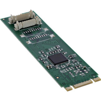 InLine InLine® interfacekaart M.2 naar 2x seriële 9-pins connector