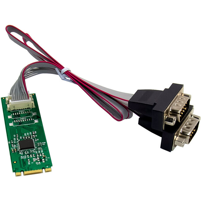 InLine® interfacekaart M.2 naar 2x seriële 9-pins connector