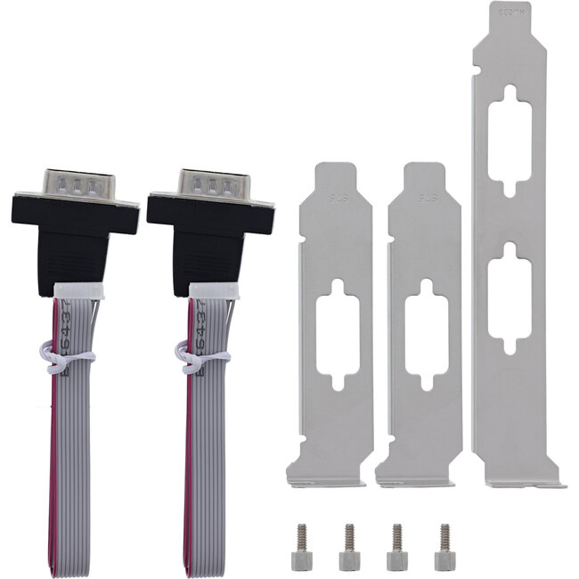 InLine® interfacekaart M.2 naar 2x seriële 9-pins connector