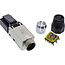 InLine® RJ45 male Cat.6A 500MHz, veldbevestigbaar, afgeschermd, inschroefbaar v.
