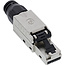 InLine® RJ45 male Cat.6A 500MHz, veldbevestigbaar, afgeschermd, inschroefbaar v.
