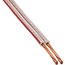 InLine® Luidsprekerkabel, 2x 2,5mm², CCA, transparant, 100m