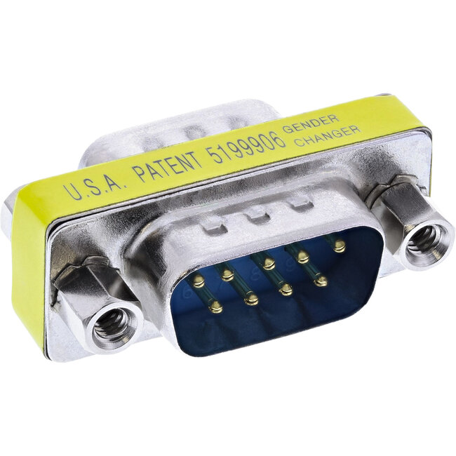 InLine® Mini geslachtswisselaar, 9-pin male / male