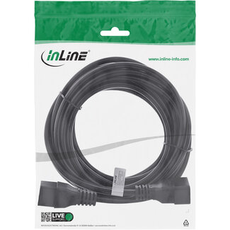 InLine InLine® 16A voeding verlengkabel, C19 naar C20, 5m