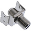 InLine® Keystone adapter, aansluitkoppeling voor satellietkabel, 2x F-bussen