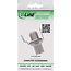 InLine® Keystone adapter, aansluitkoppeling voor satellietkabel, 2x F-bussen