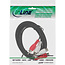 InLine® Cinch kabel, 2x Cinch, male / female, 5m