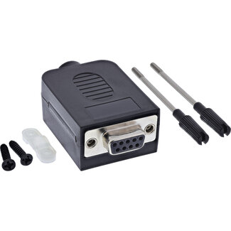 InLine InLine® D-Sub 9 breakout aansluitblok, bus, schroefaansluiting, kartelschroef