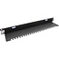 InLine® 19" kabeldoorvoerplaat, 1U, borstel, zwart