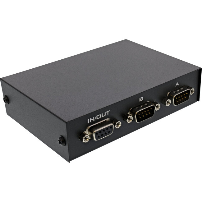 InLine® seriële schakelaar handmatig 2-weg, RS232, 9-pins Sub-D