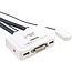 InLine® 2-Poorts Kabel KVM-switch, DVI-D, USB, met audio