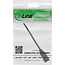 InLine® RJ45 interface bescherming Cat.6A S/FTP, RJ45 male / female, zwart, 0,2m