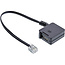 InLine® TAE adapterkabel, RJ11 male naar TAE-F female, 0,2m