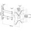 InLine® Basic muurbeugel, voor platte tv 58-107cm (23-42"), <40cm muurafstand