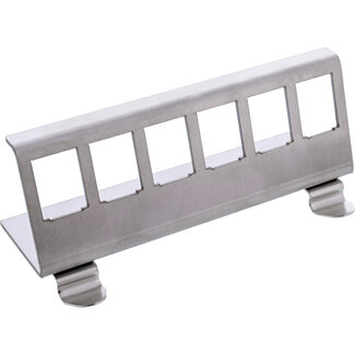 InLine InLine® Keystone SNAP-In metalen modulehouder, 6-voudig voor opzetrail
