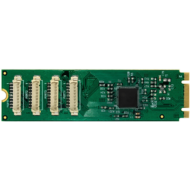 InLine® interfacekaart M.2 naar 4x seriële 9-pins connector