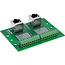 InLine® klemmenblok, 2x RJ45 aansluiting, naar boven, voor DIN-rail