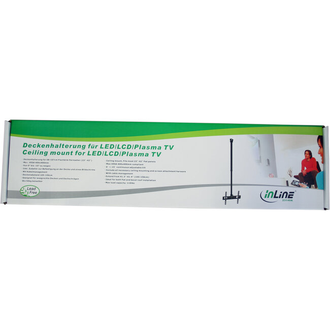 InLine® plafondbeugel, voor LED/LCD/Plasma, 81-140cm (32-55"), tot 50kg