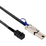 InLine® Mini SAS HD kabel, SFF-8643 naar SFF-8088, 1m