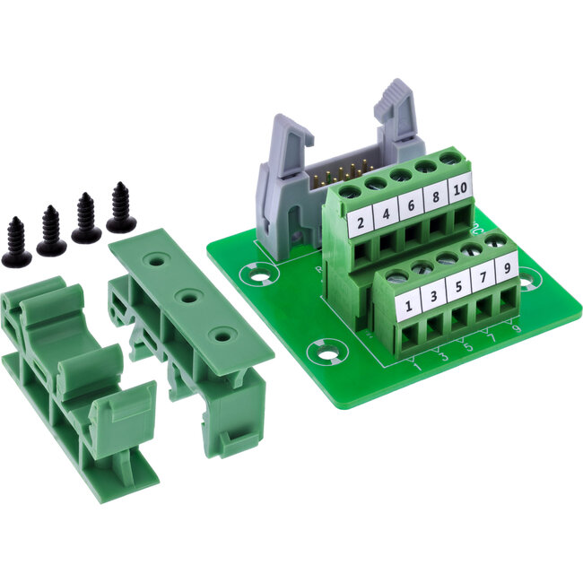 InLine® IDC 10 contactdoos naar aansluitblok, 5-polig, op printplaat
