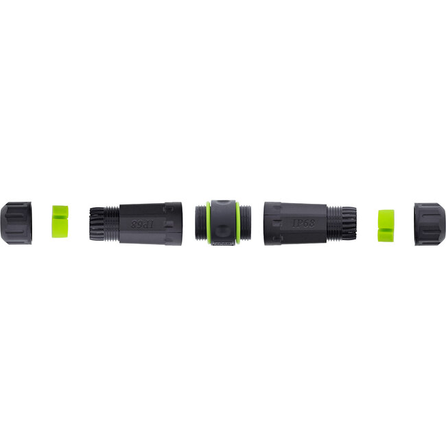 InLine® Patchkabel koppelaar Cat.6A, IP68, 2x RJ45, afgeschermd, M20