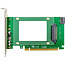 InLine® Interfacekaart, PCIe x16 U.2 NVMe, SFF-8639, intern
