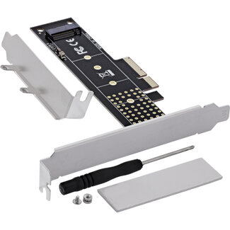 InLine InLine® Interfacekaart, PCIe x4 naar M.2 NVMe Key M (22110), laag profiel