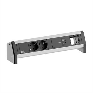 Bachmann BACHMANN DESK 2xCEE7/3 1xUSB C/C 100W, 1xCM