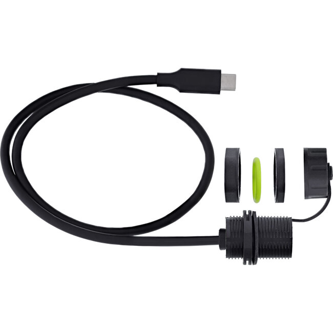 InLine® USB-C koppelaar, IP68, afgeschermd, bus naar stekker, 50cm